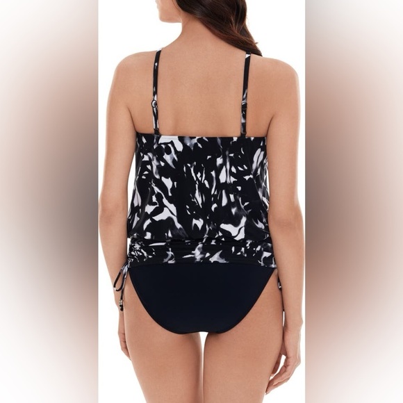 New Magicsuit Dreamstate Babs Tankini Top Swim Modest Black White Abstract 16 - Picture 13 of 13